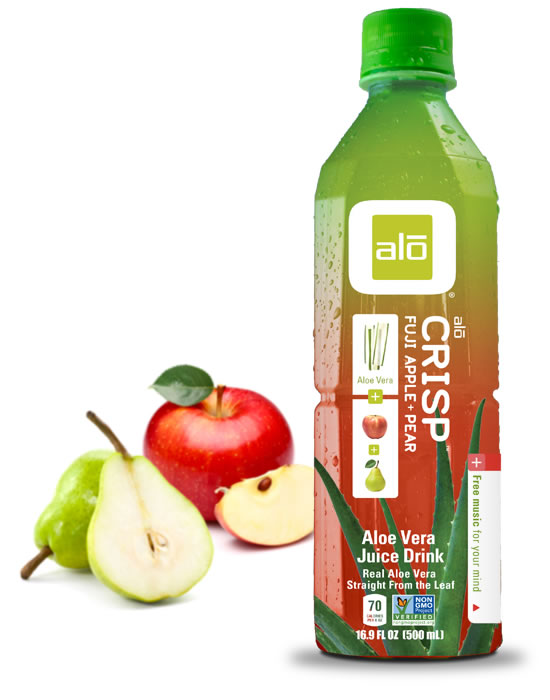 Alo Crisp Fuji Apple And Pear With Real Aloe Vera Juice And Pulp 6162