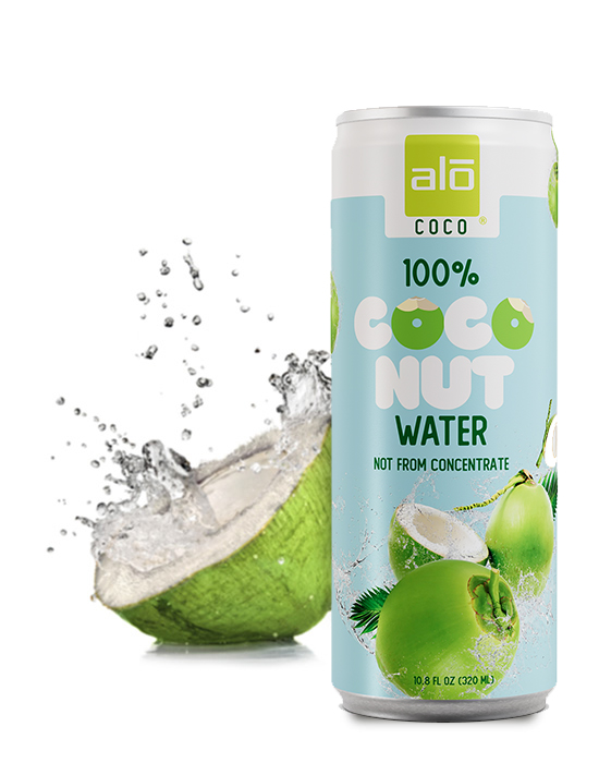 ALO COCO Drink 100% pure coconut water