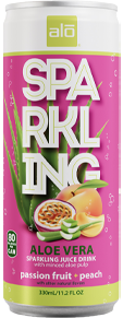 ALO Sparkling - Aloe vera, Passion Fruit and Peach